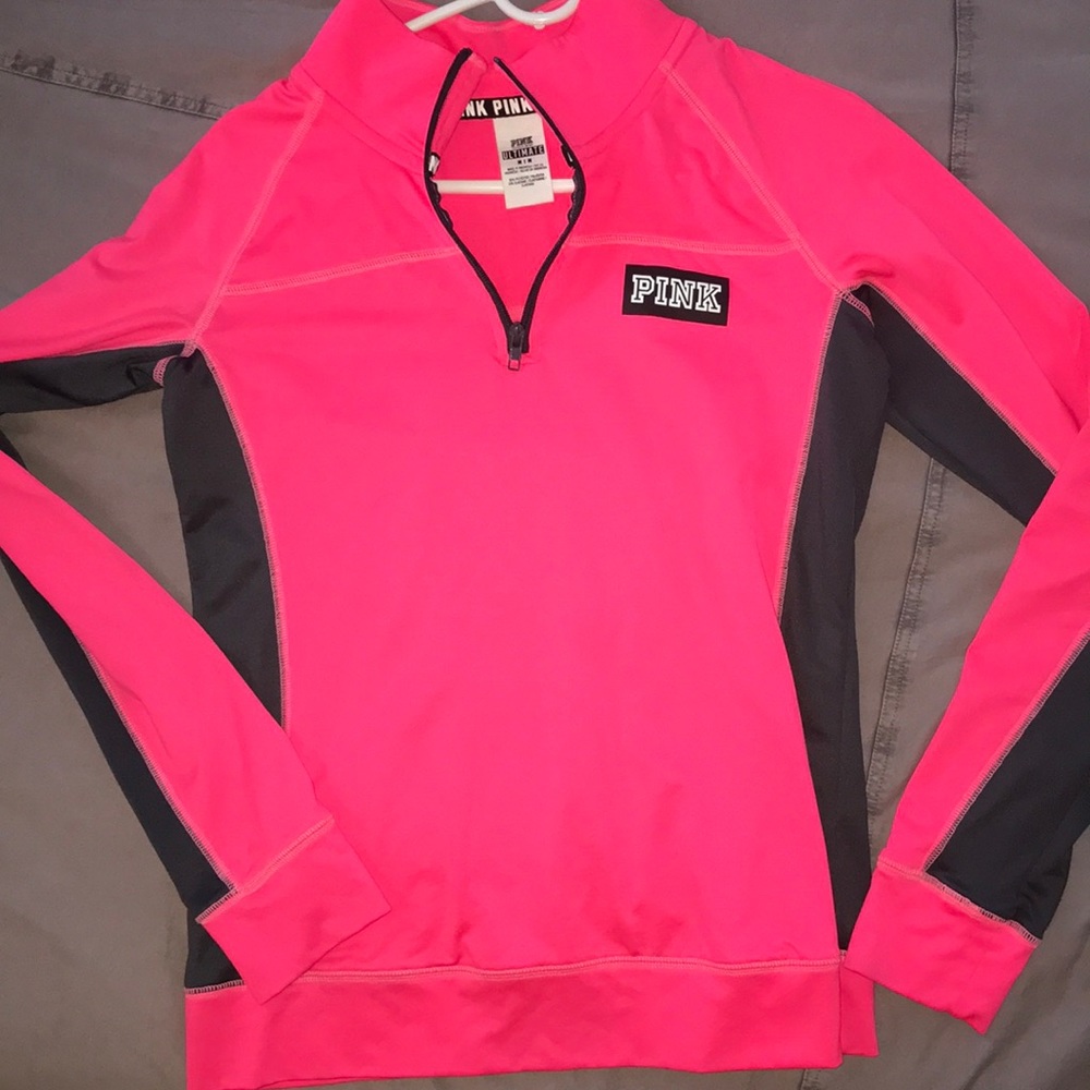 PINK victoria secret pull over zip!